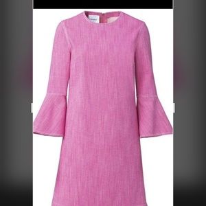 Akris Punto Pink Denim Dress Size 2 New With Tags